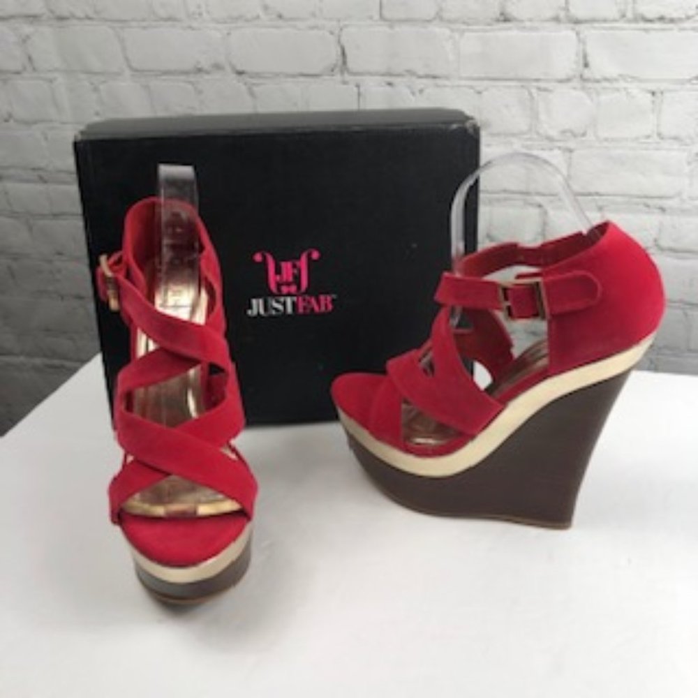 🆕 JustFab Dela Platform Wedge | Pink